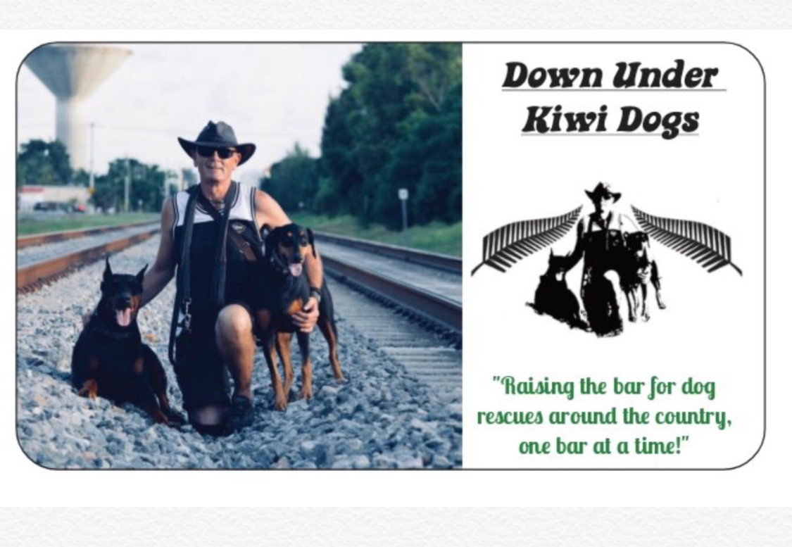 Kiwi dog rescue business card 